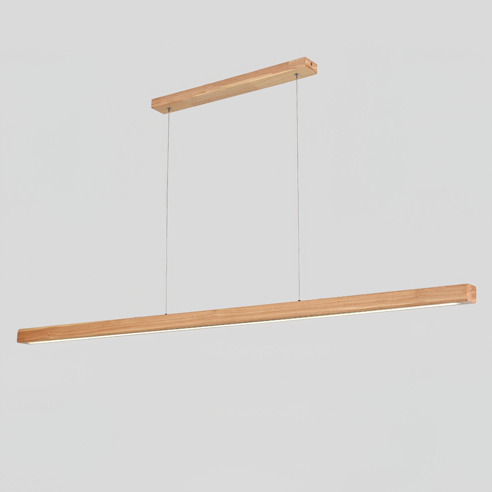 Elowen Linear Minimalist Wood Pendant Light - Letslighting