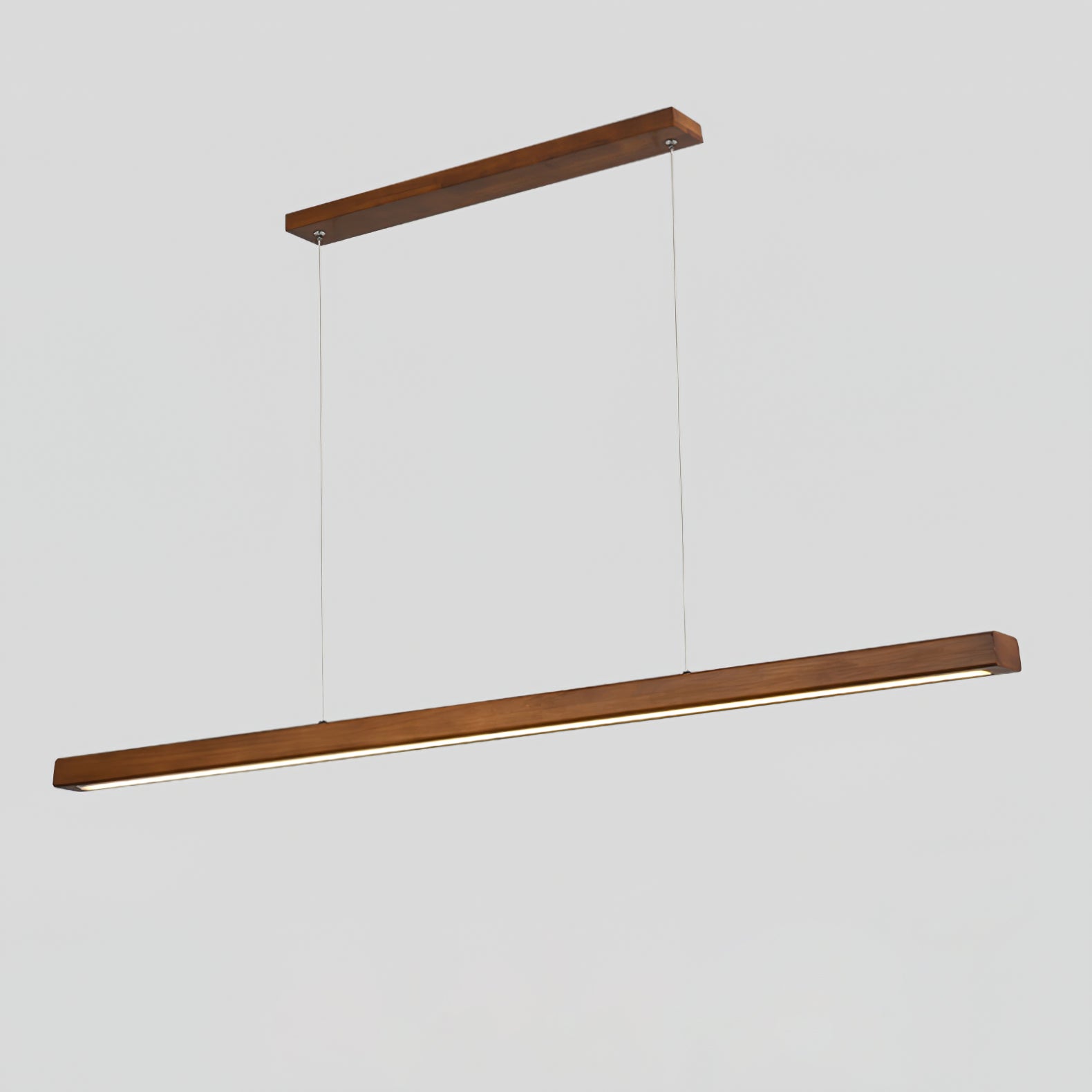 Elowen Linear Minimalist Wood Pendant Light - Letslighting