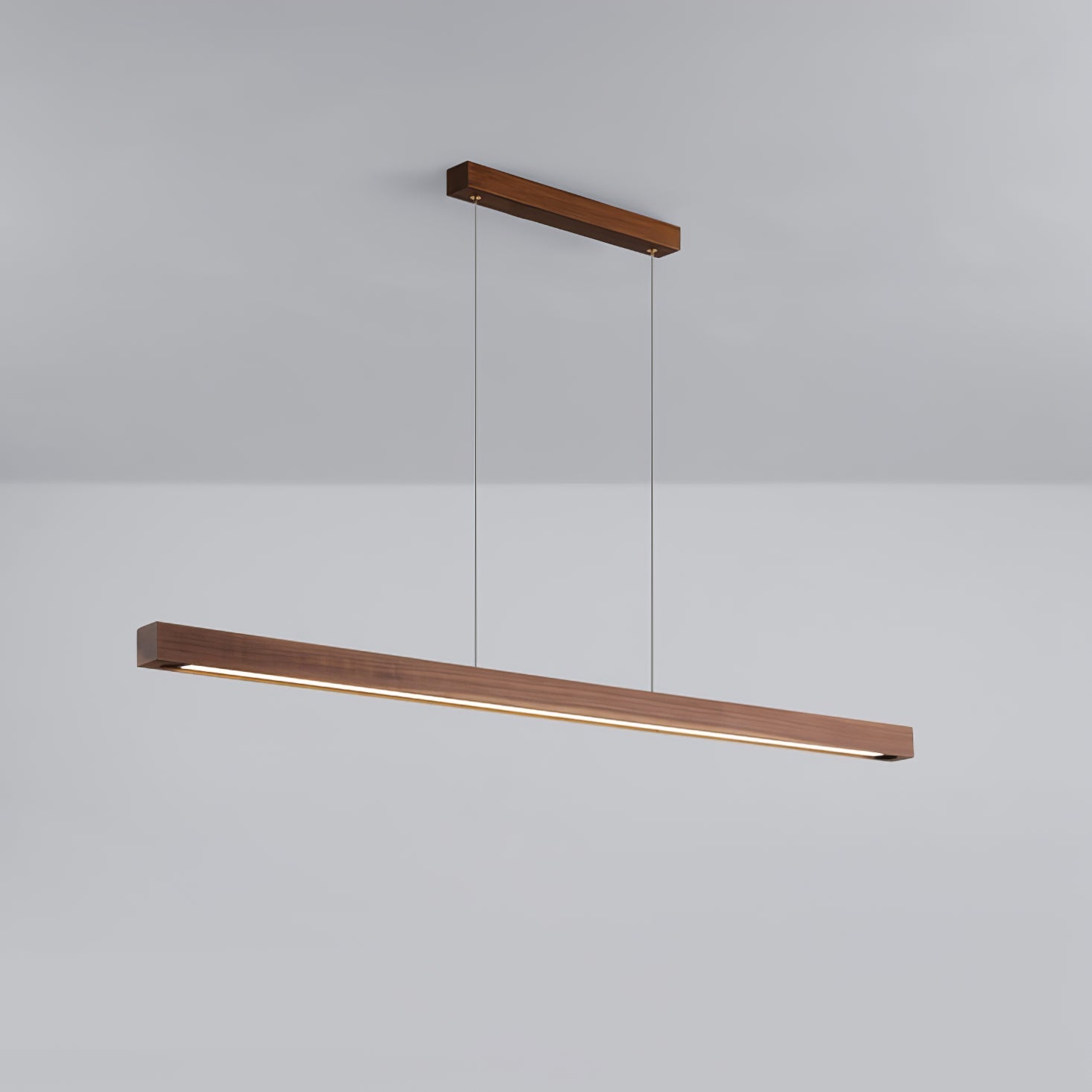 Elowen Linear Minimalist Wood Pendant Light - Letslighting