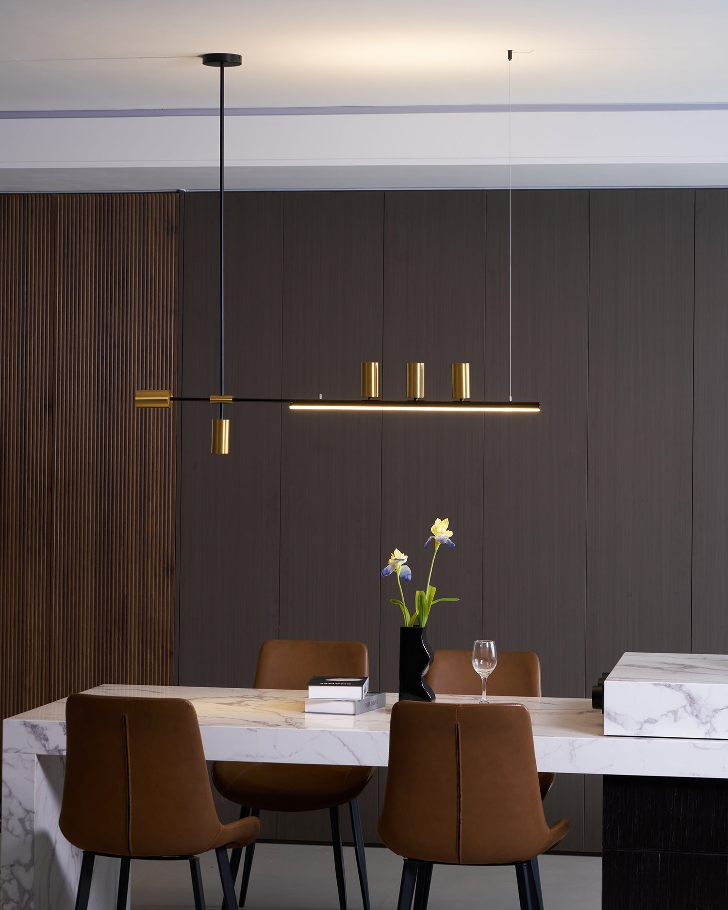 Emirel Modern Minimalist Linear Island Pendant Lamp - Letslighting