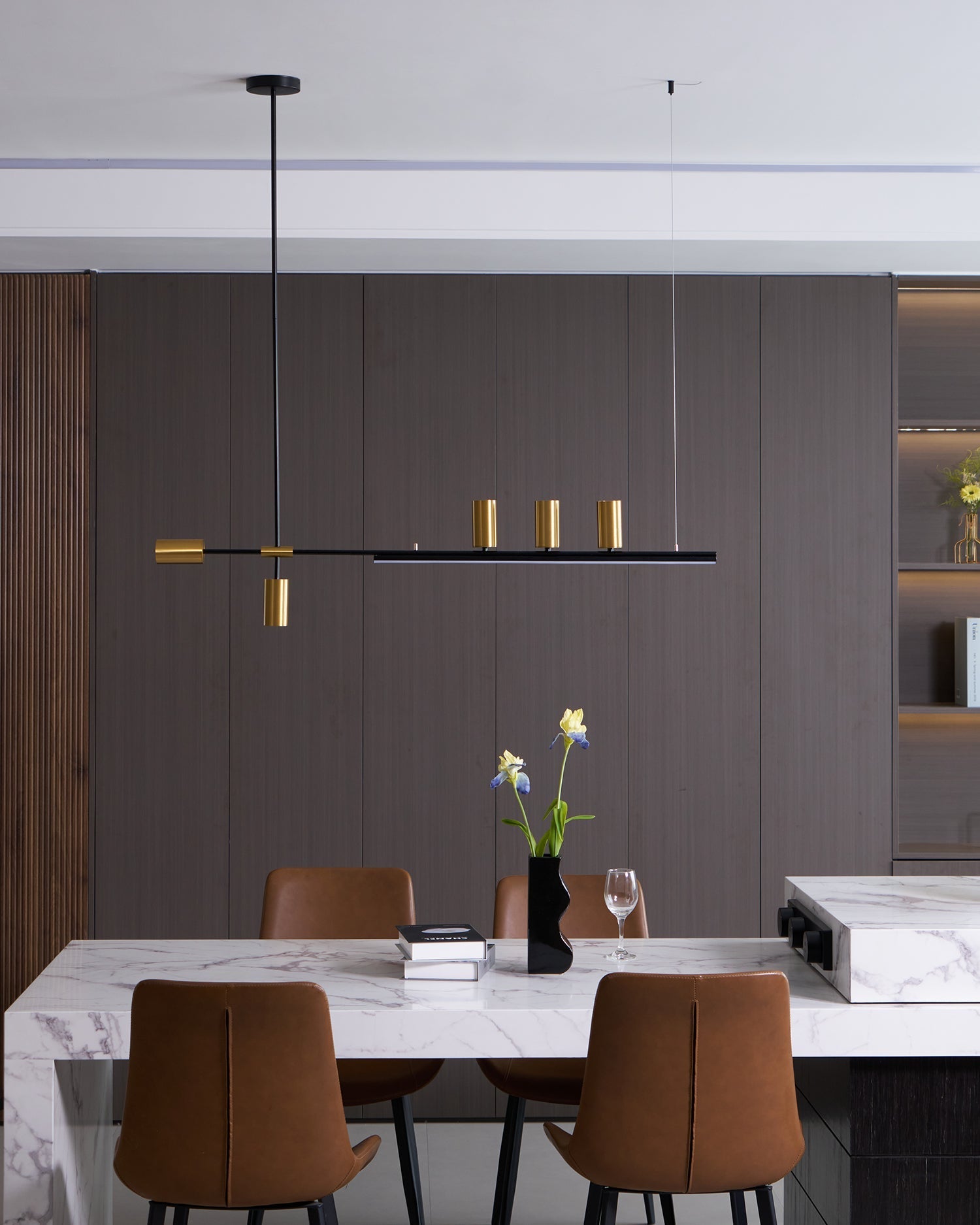 Emirel Modern Minimalist Linear Island Pendant Lamp - Letslighting