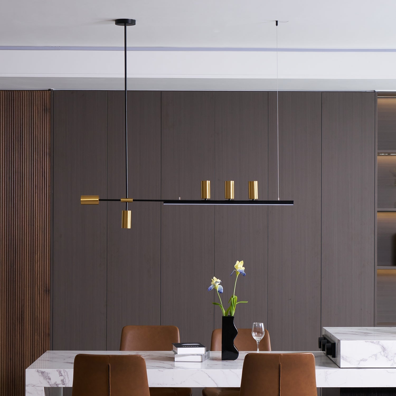 Emirel Modern Minimalist Linear Island Pendant Lamp - Letslighting