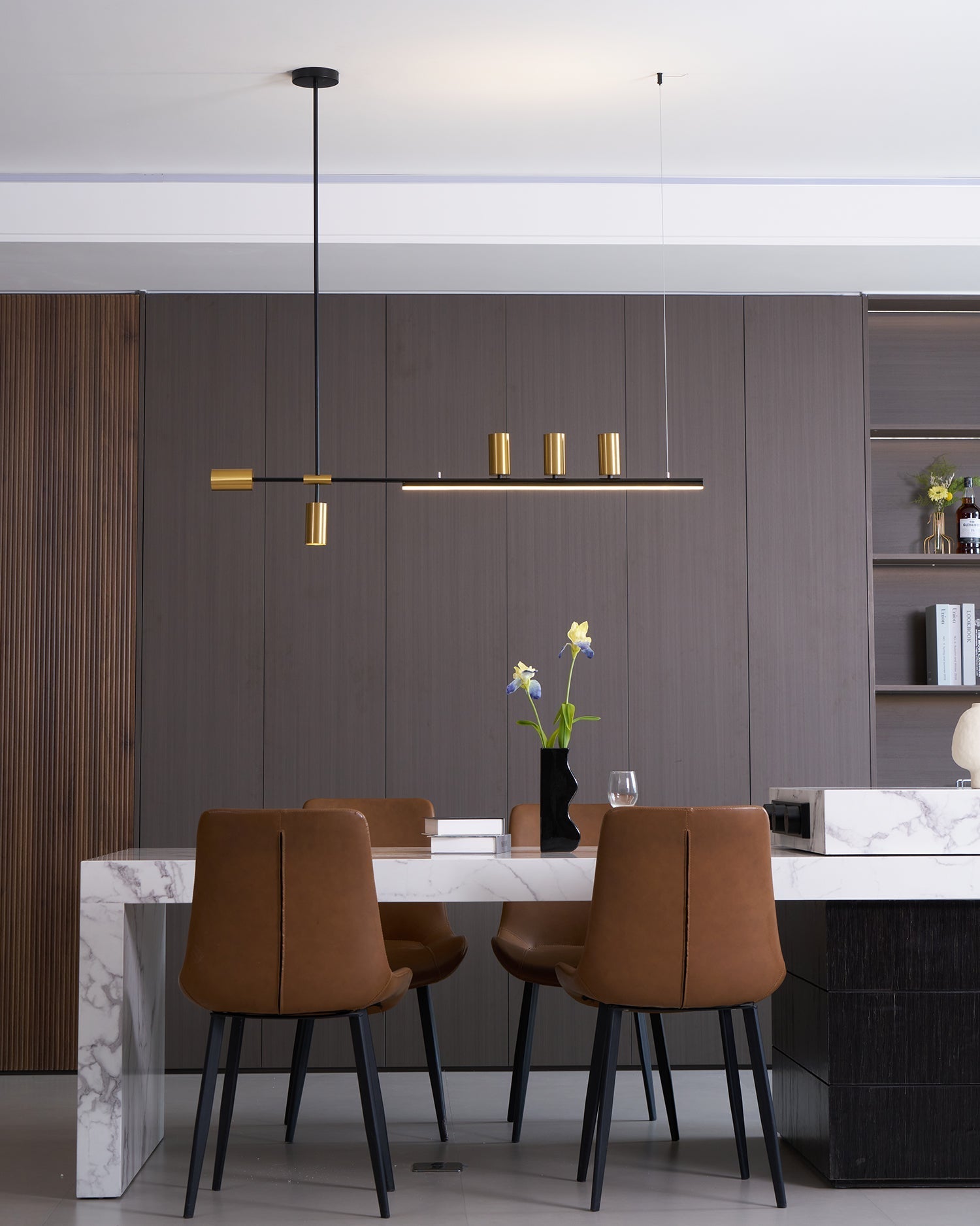 Emirel Modern Minimalist Linear Island Pendant Lamp - Letslighting