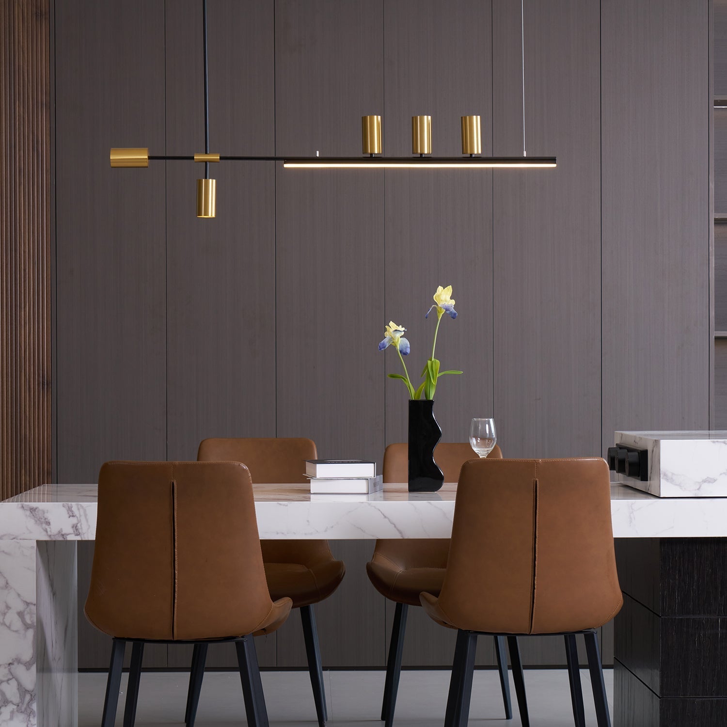 Emirel Modern Minimalist Linear Island Pendant Lamp - Letslighting