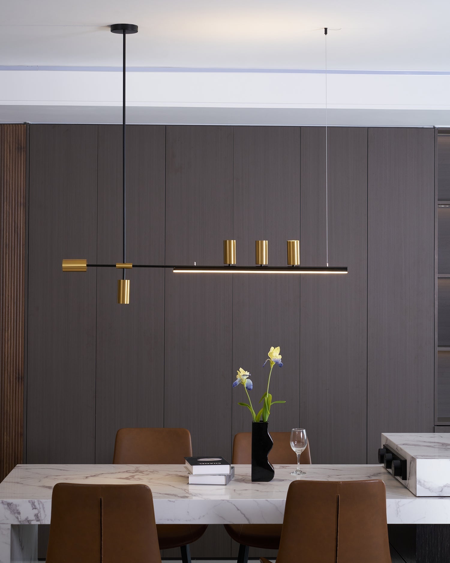 Emirel Modern Minimalist Linear Island Pendant Lamp - Letslighting