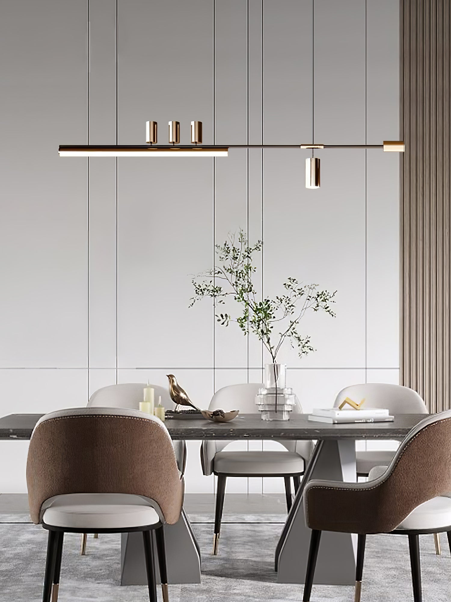 Emirel Modern Minimalist Linear Island Pendant Lamp - Letslighting