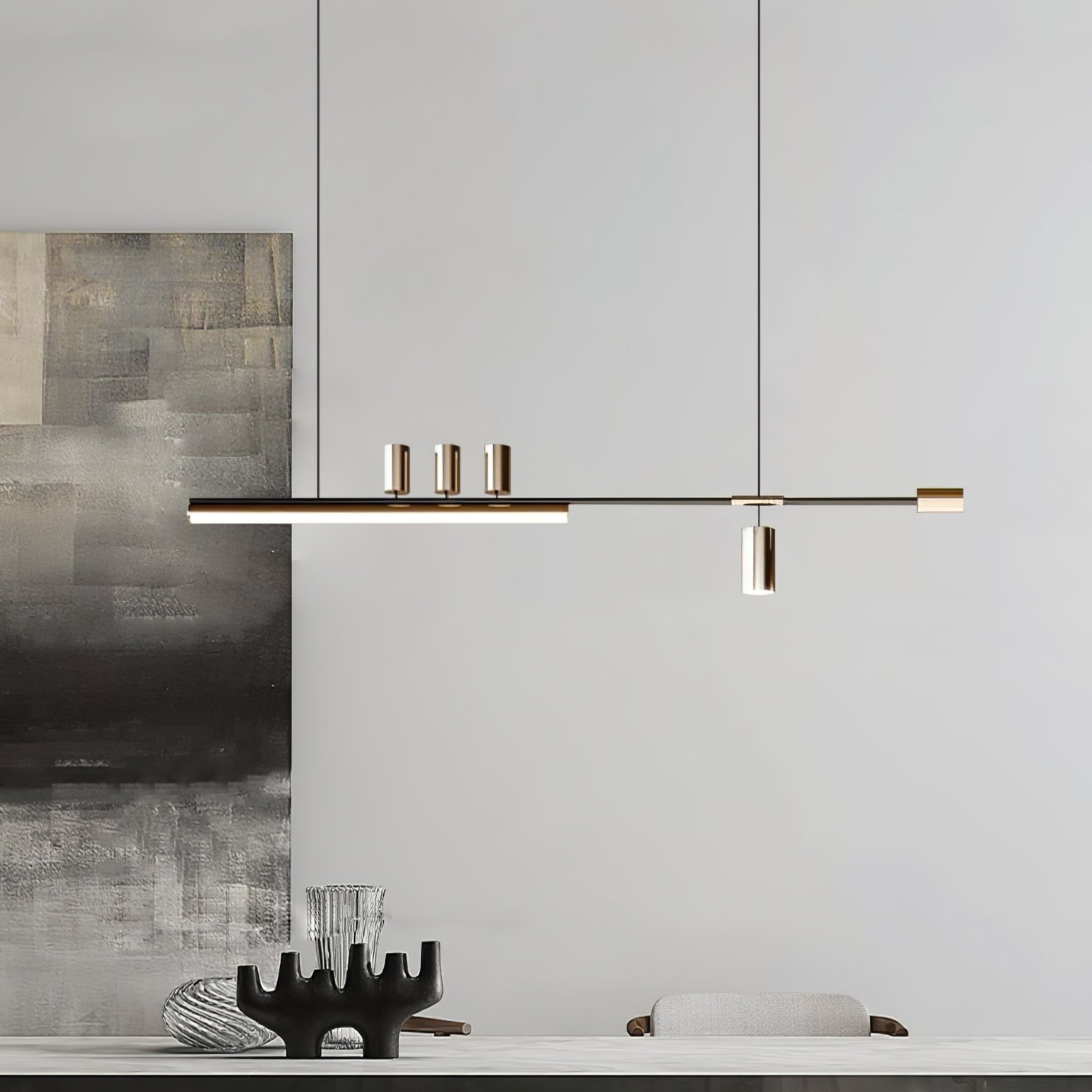 Emirel Modern Minimalist Linear Island Pendant Lamp - Letslighting
