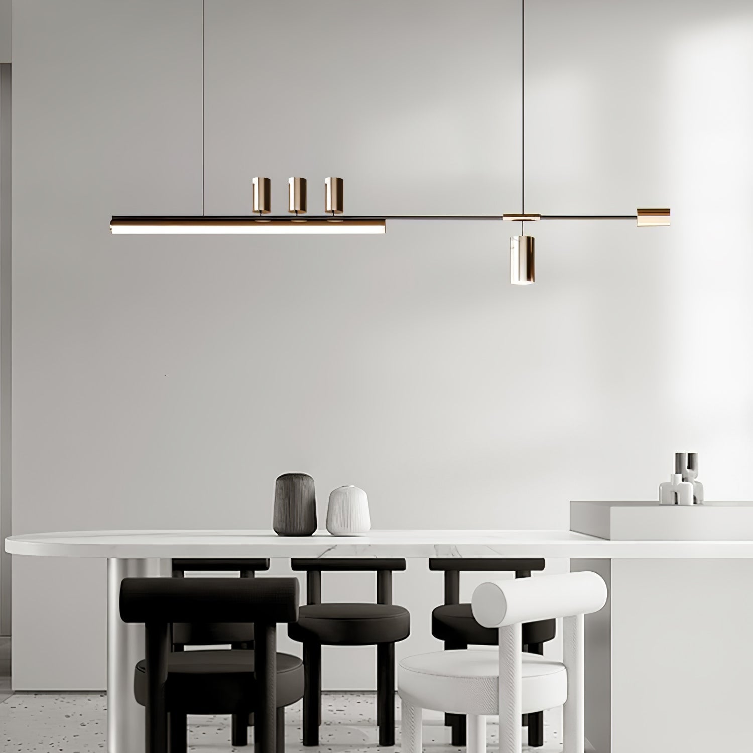 Emirel Modern Minimalist Linear Island Pendant Lamp - Letslighting