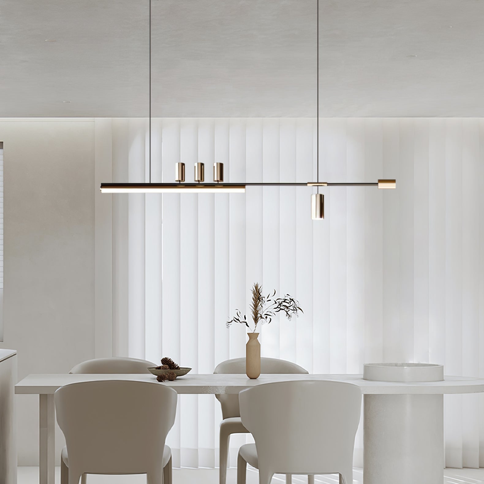 Emirel Modern Minimalist Linear Island Pendant Lamp - Letslighting