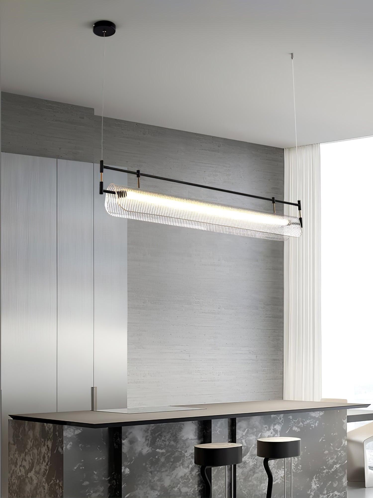 Lustra Chandelier Linear Strip Acrylic Long - Letslighting