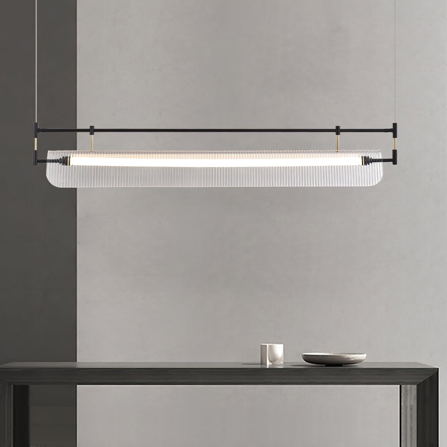 Lustra Chandelier Linear Strip Acrylic Long - Letslighting