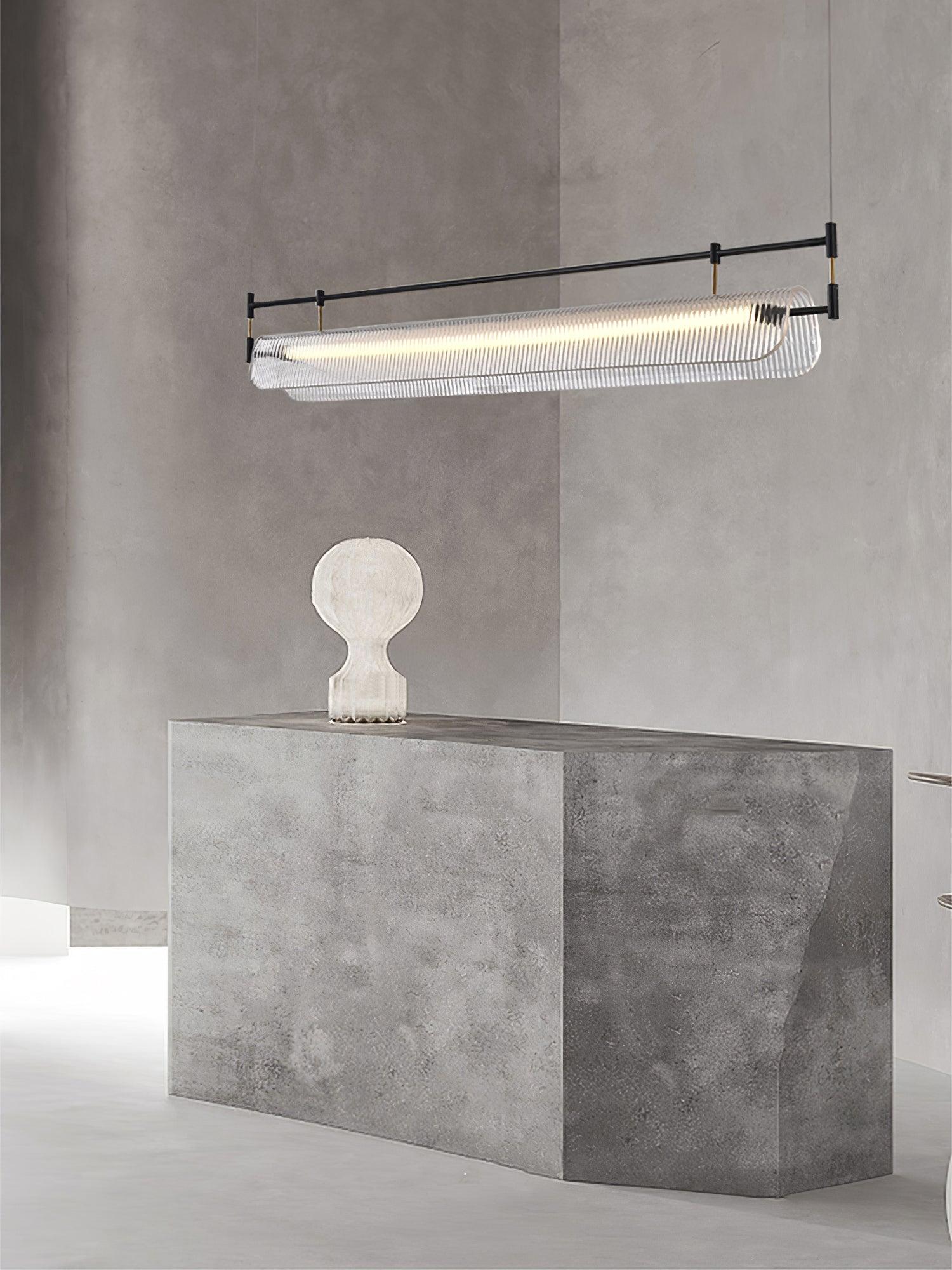 Lustra Chandelier Linear Strip Acrylic Long - Letslighting