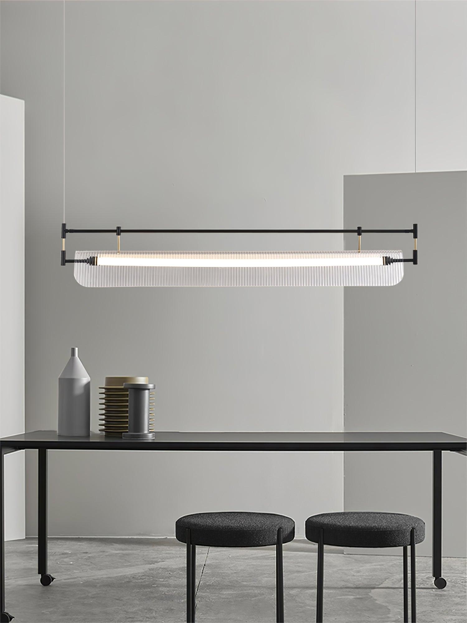 Lustra Chandelier Linear Strip Acrylic Long - Letslighting