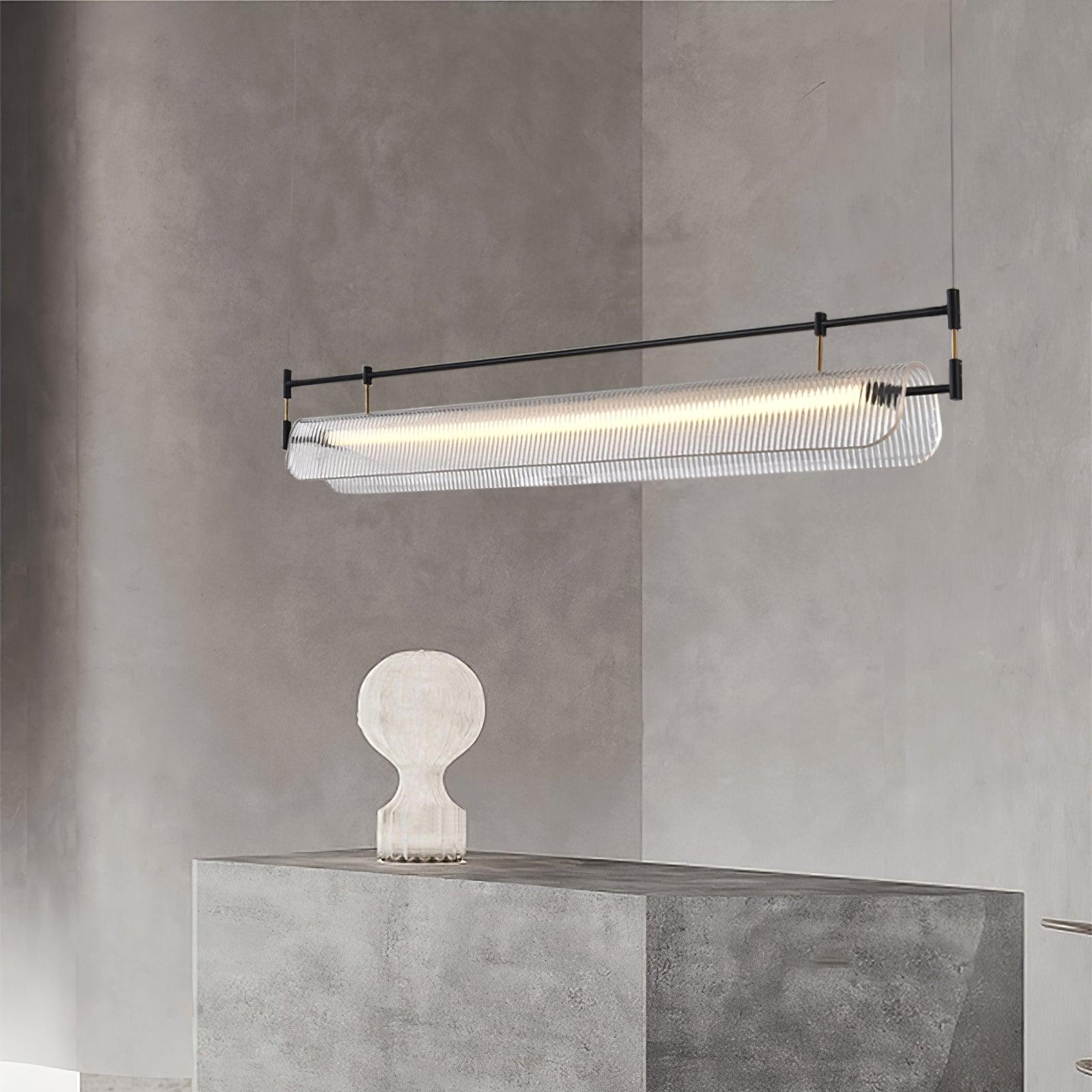 Lustra Chandelier Linear Strip Acrylic Long - Letslighting