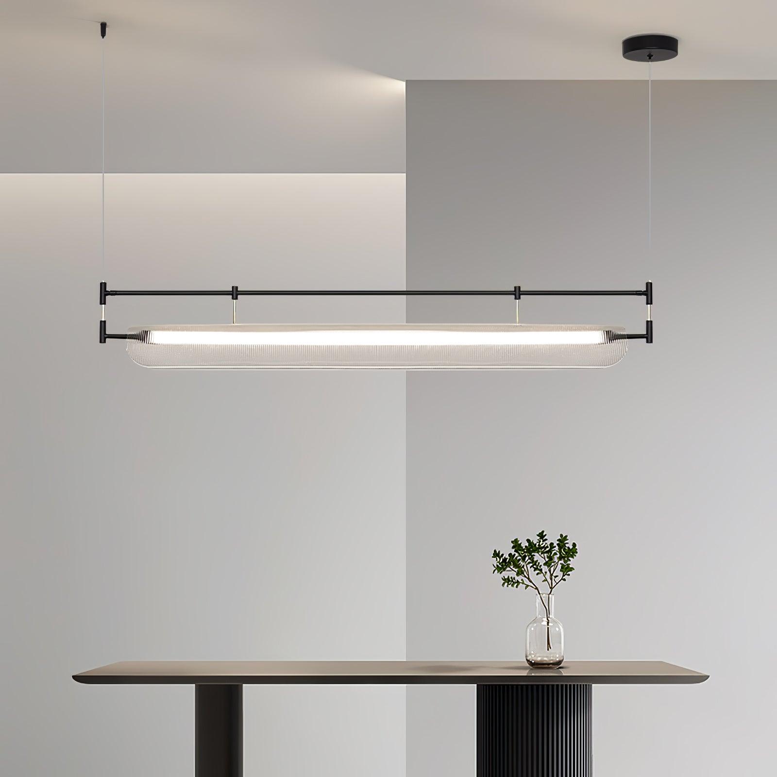 Lustra Chandelier Linear Strip Acrylic Long - Letslighting