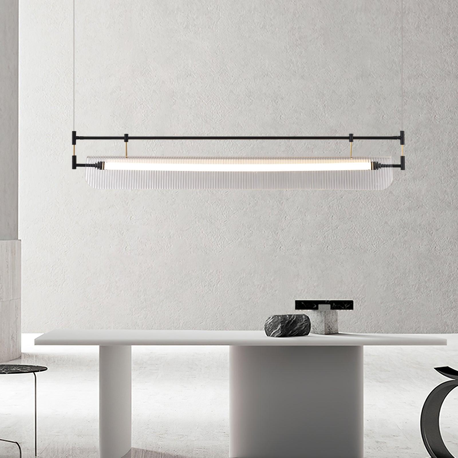 Lustra Chandelier Linear Strip Acrylic Long - Letslighting