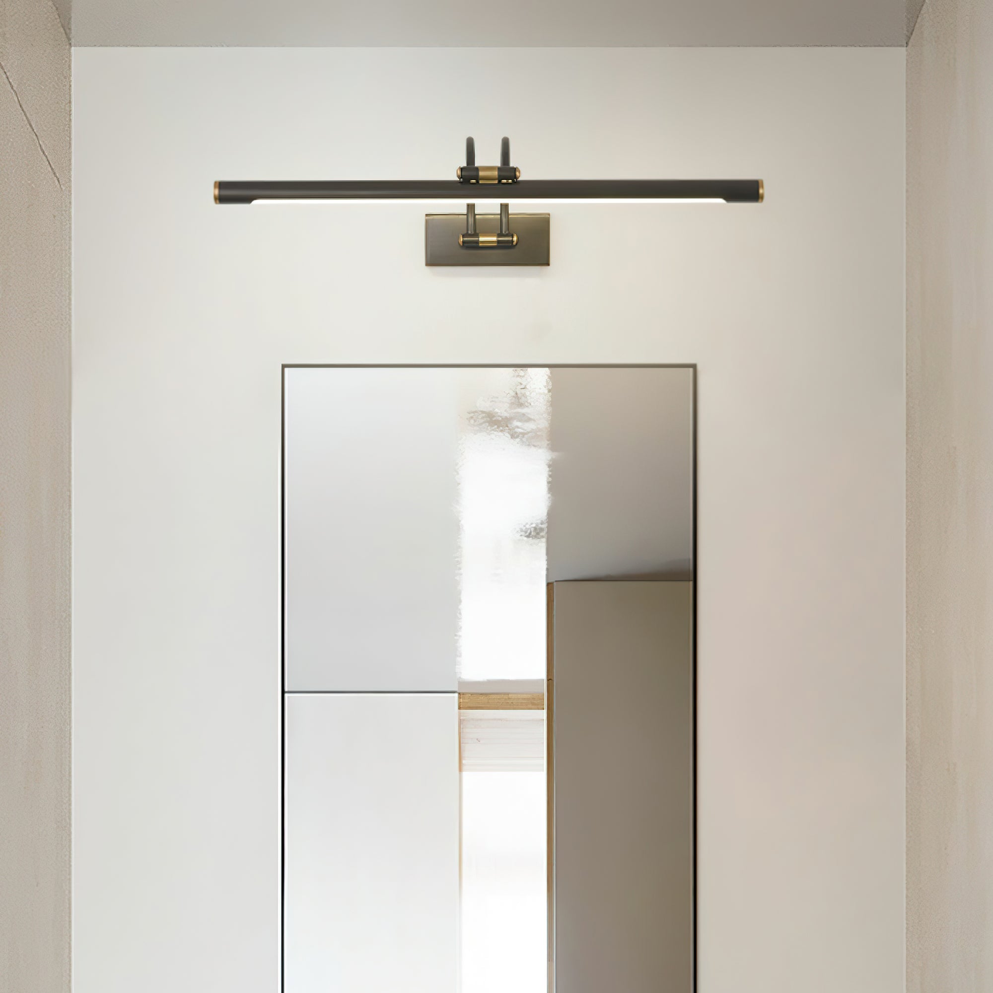 Fergus Linear Vanity Brass Wall Light - Letslighting
