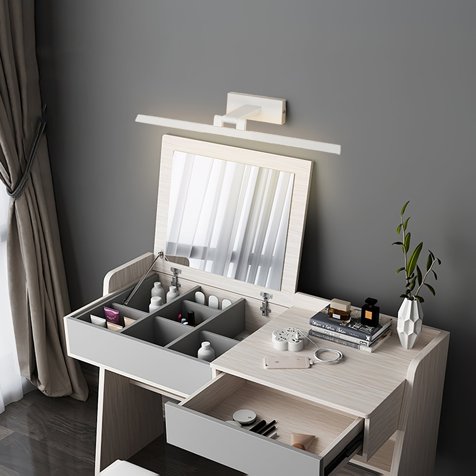 Linear Modern Minimalist Bathroom Wall Lamp - Letslighting