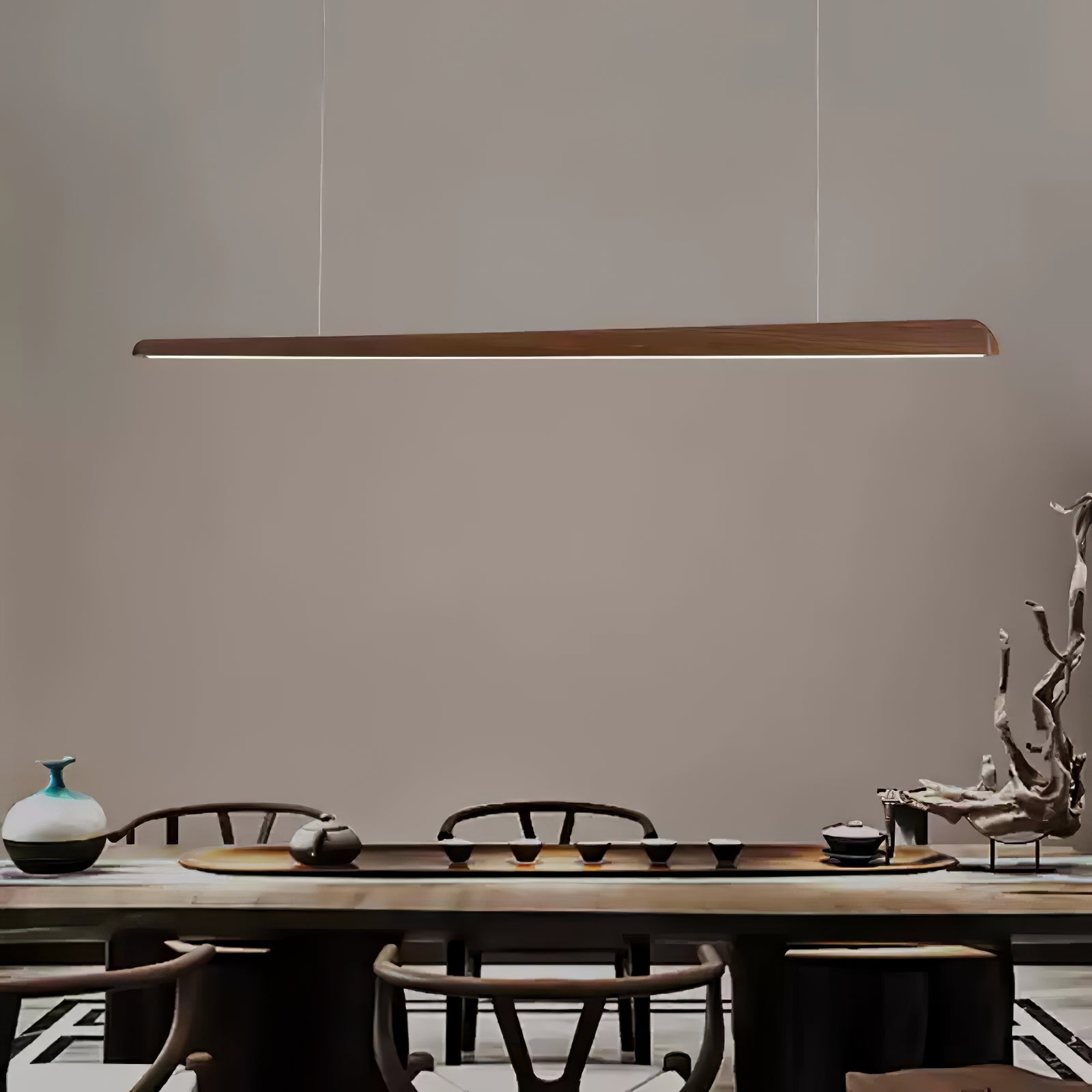 Iveris Wood Minimalist Pendant Lamp - Letslighting