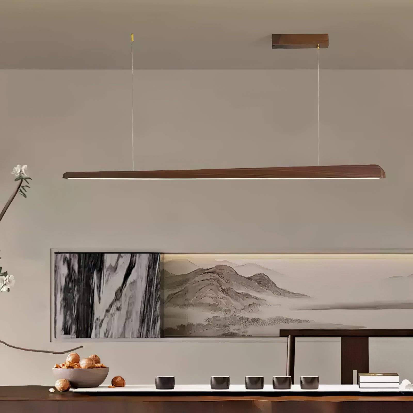 Iveris Wood Minimalist Pendant Lamp - Letslighting