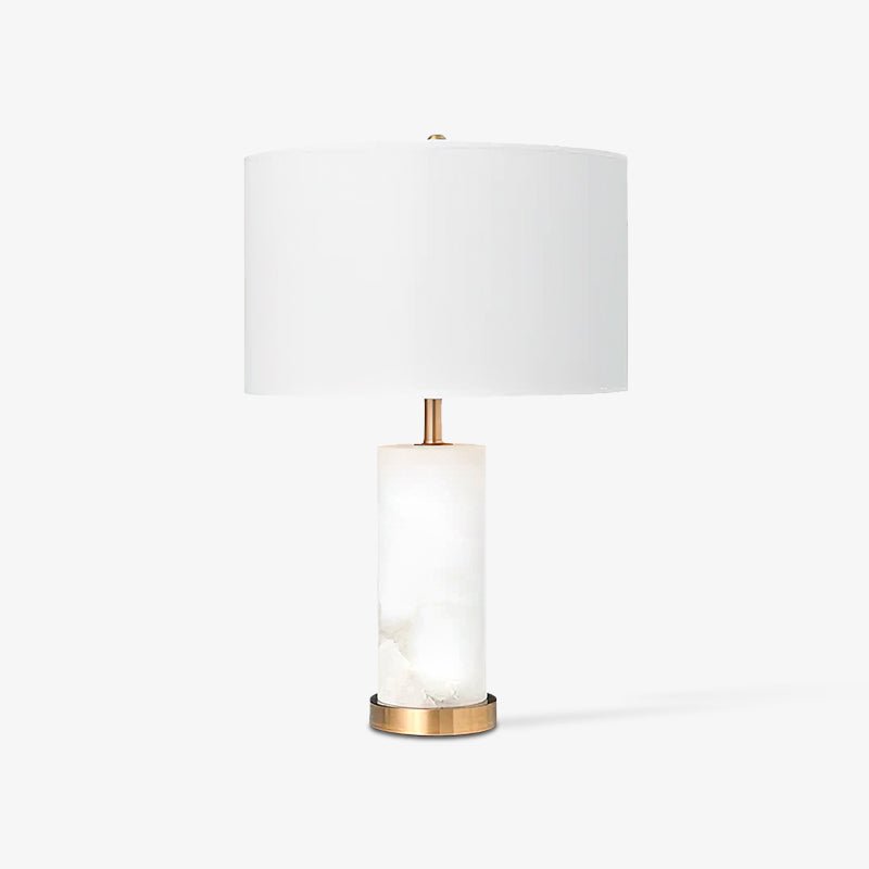Zosilis Cylindrical Alabaster Table Lamp - Letslighting