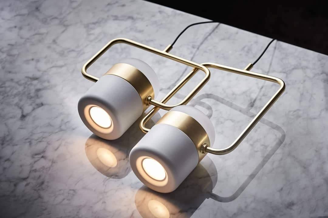 Solara Pendant Lamp Adjustable Glass with Brass - Letslighting