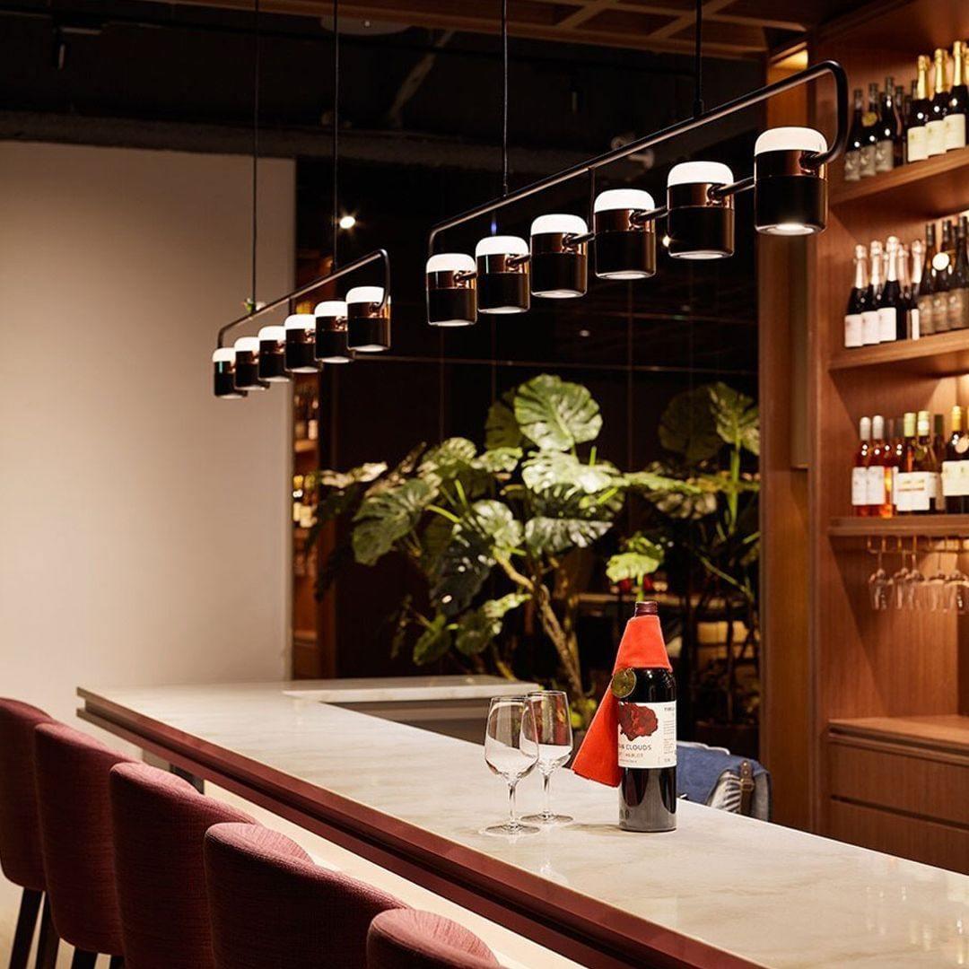 Solara Pendant Lamp Adjustable Glass with Brass - Letslighting
