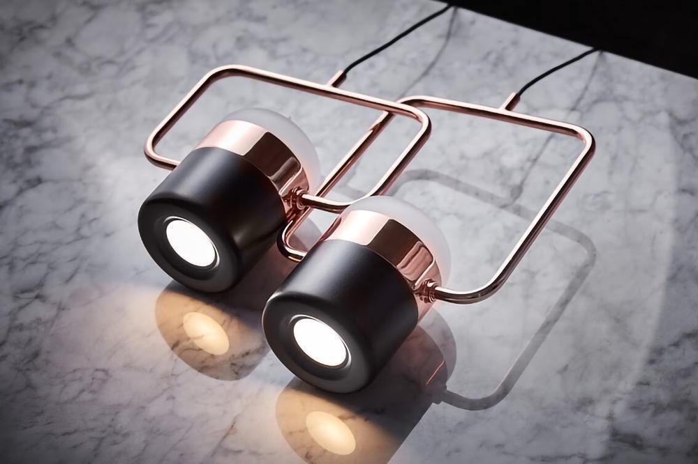 Solara Pendant Lamp Adjustable Glass with Brass - Letslighting