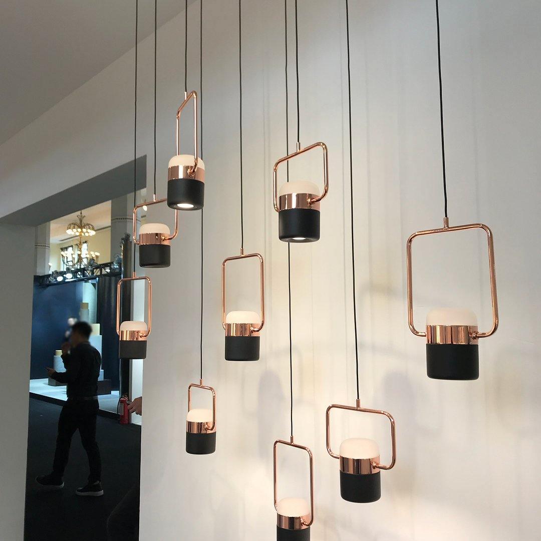 Solara Pendant Lamp Adjustable Glass with Brass - Letslighting