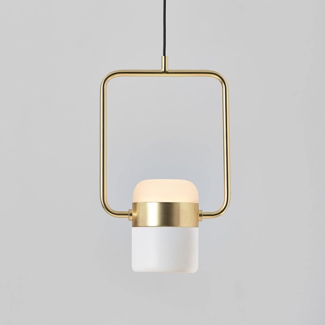 Solara Pendant Lamp Adjustable Glass with Brass - Letslighting