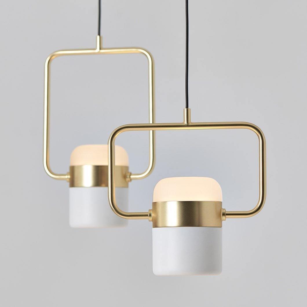 Solara Pendant Lamp Adjustable Glass with Brass - Letslighting