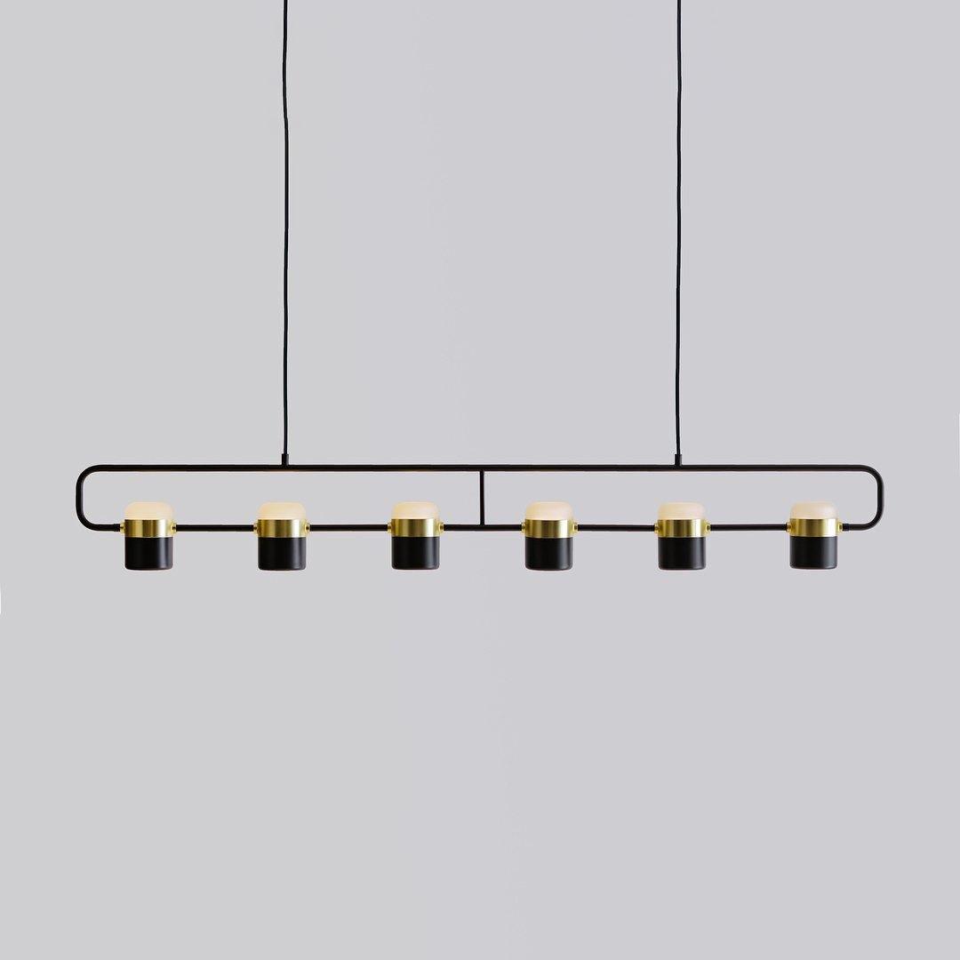 Solara Pendant Lamp Adjustable Glass with Brass - Letslighting