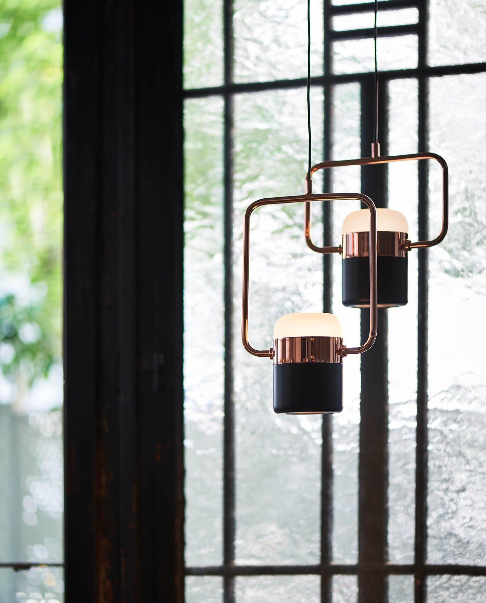 Solara Pendant Lamp Adjustable Glass with Brass - Letslighting