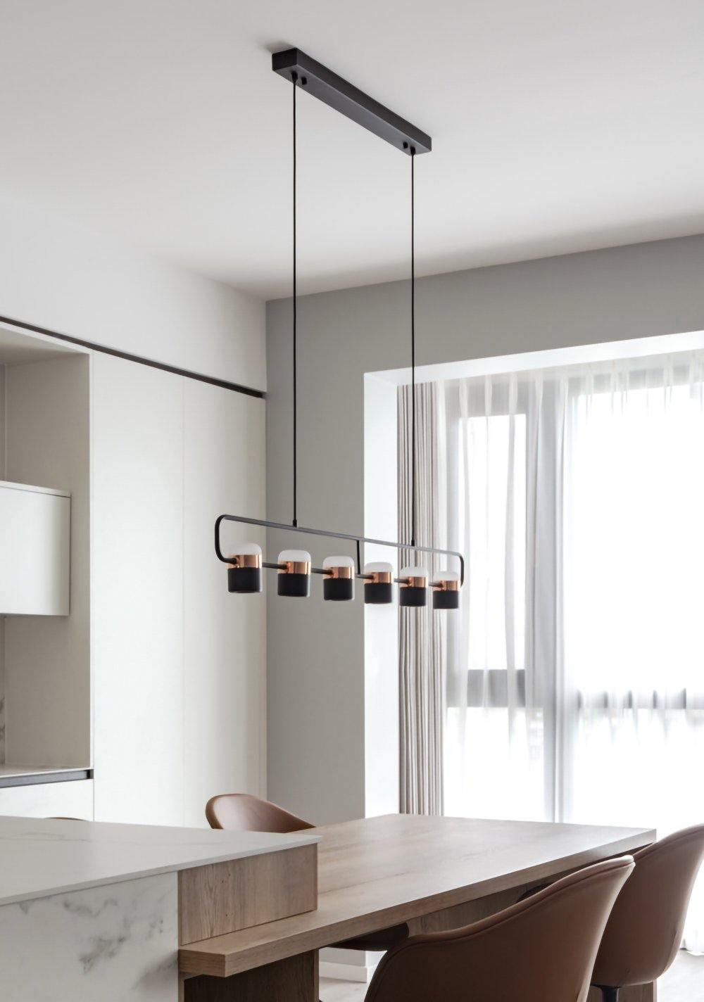 Solara Pendant Lamp Adjustable Glass with Brass - Letslighting