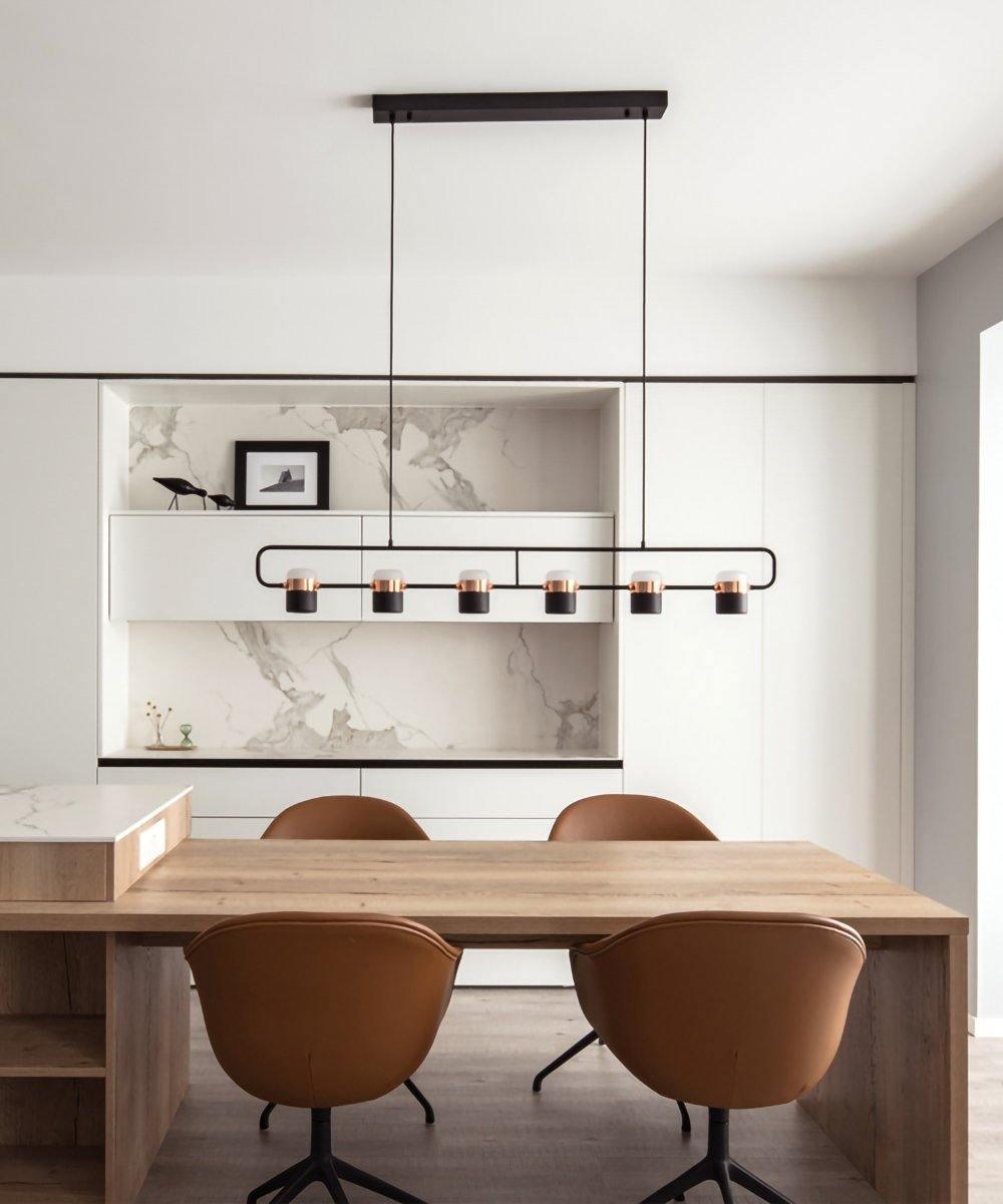 Solara Pendant Lamp Adjustable Glass with Brass - Letslighting