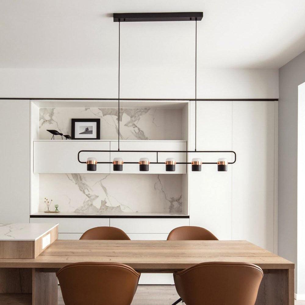 Solara Pendant Lamp Adjustable Glass with Brass - Letslighting