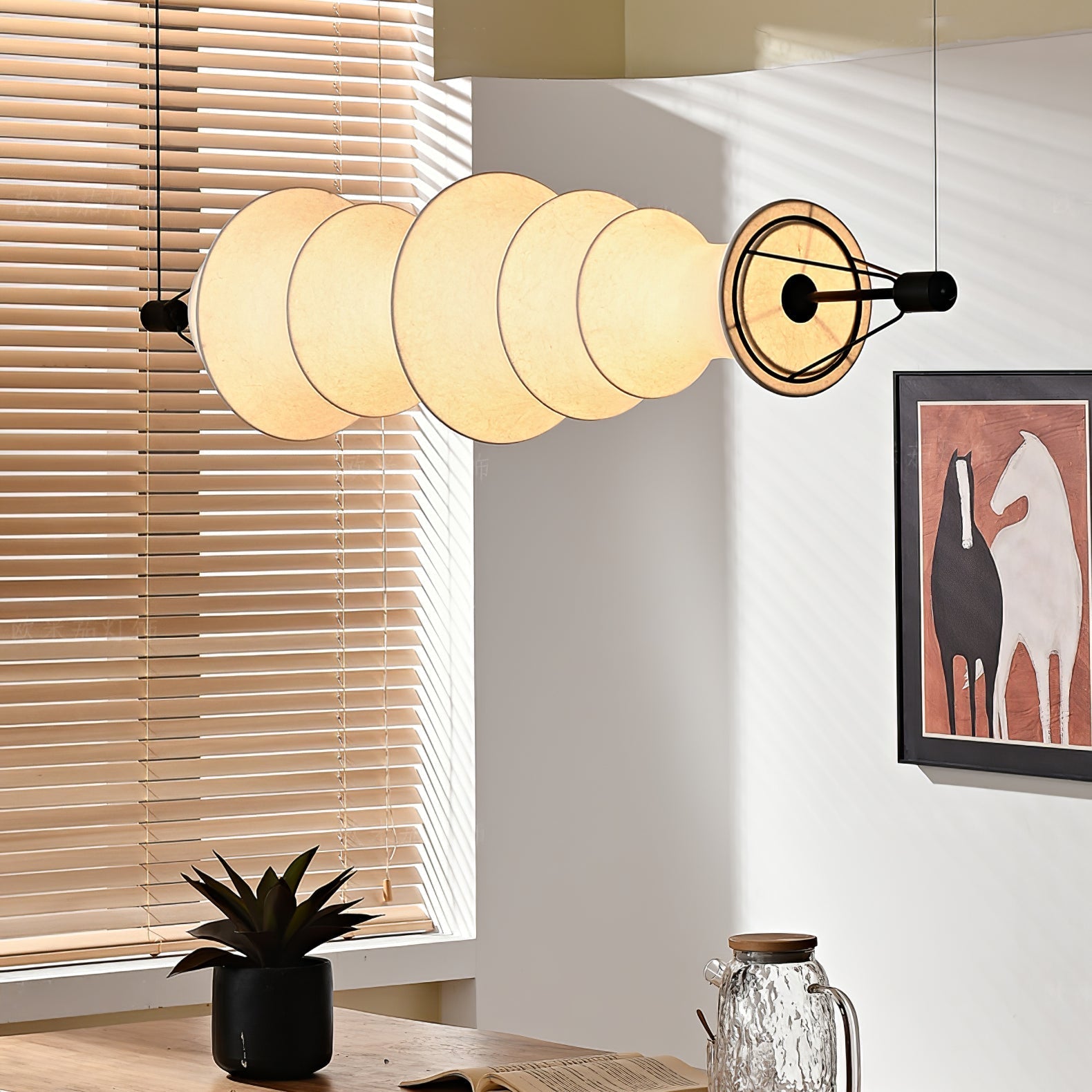 Avlorisra Art Elegance Silk Pendant Lamp - Letslighting