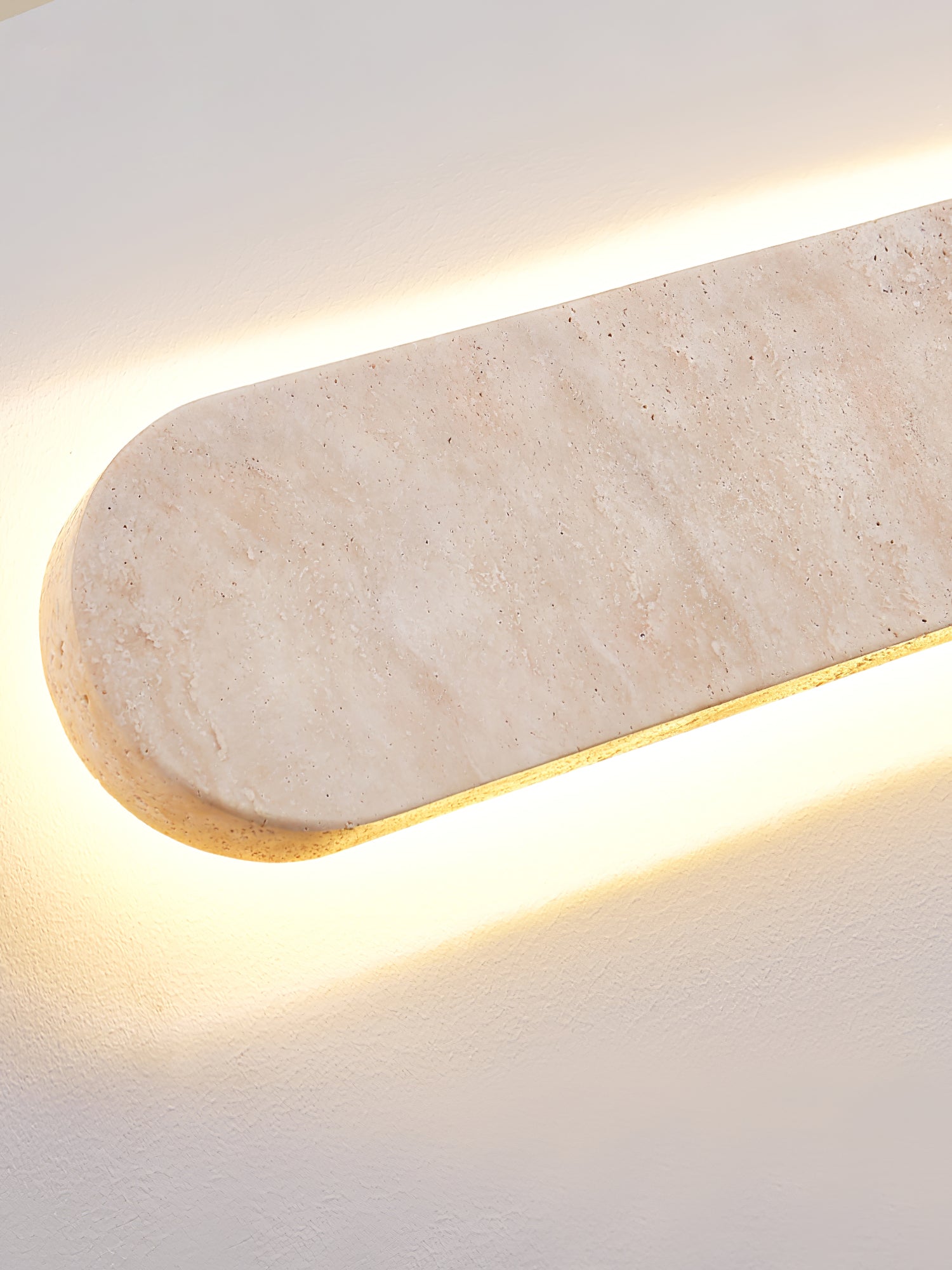 Lior Minimalist Travertine Wall Light