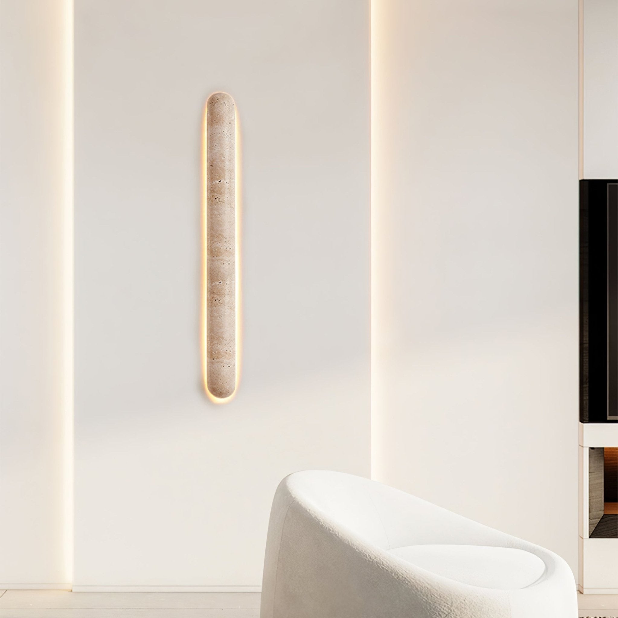 Liora Minimalist Travertine Wall Light