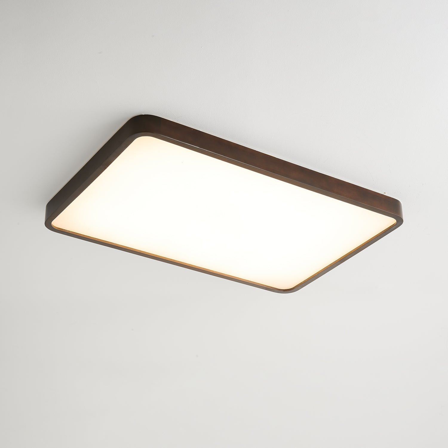 Vanoren Modern Minimalist Rectangular Wood Ceiling Light - Letslighting