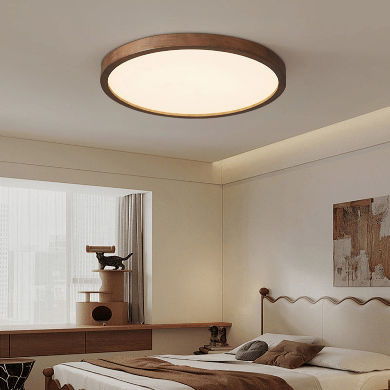 Vanoren Modern Minimalist Rectangular Wood Ceiling Light - Letslighting