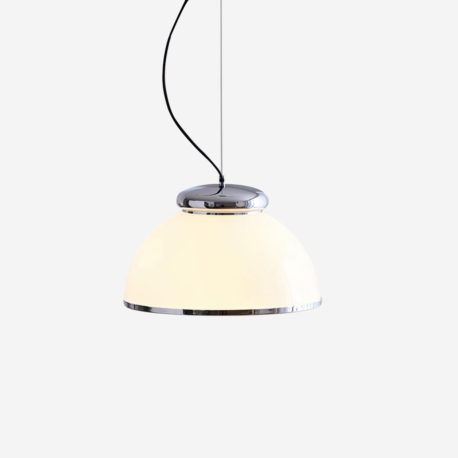 Lita Pendant Lamp Glass Dome Chrome Trim - Letslighting