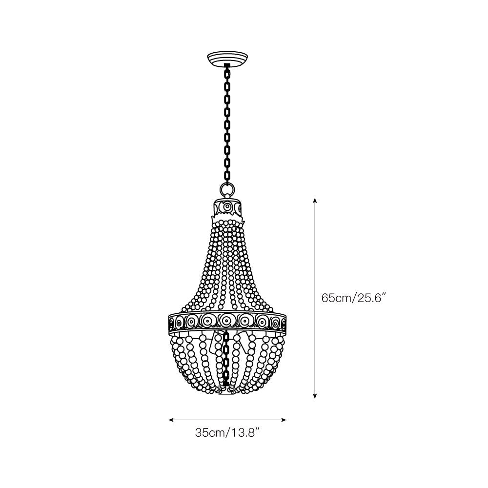 Ulvararis Postmodern Luxury Beaded Wooden Chandelier - Letslighting