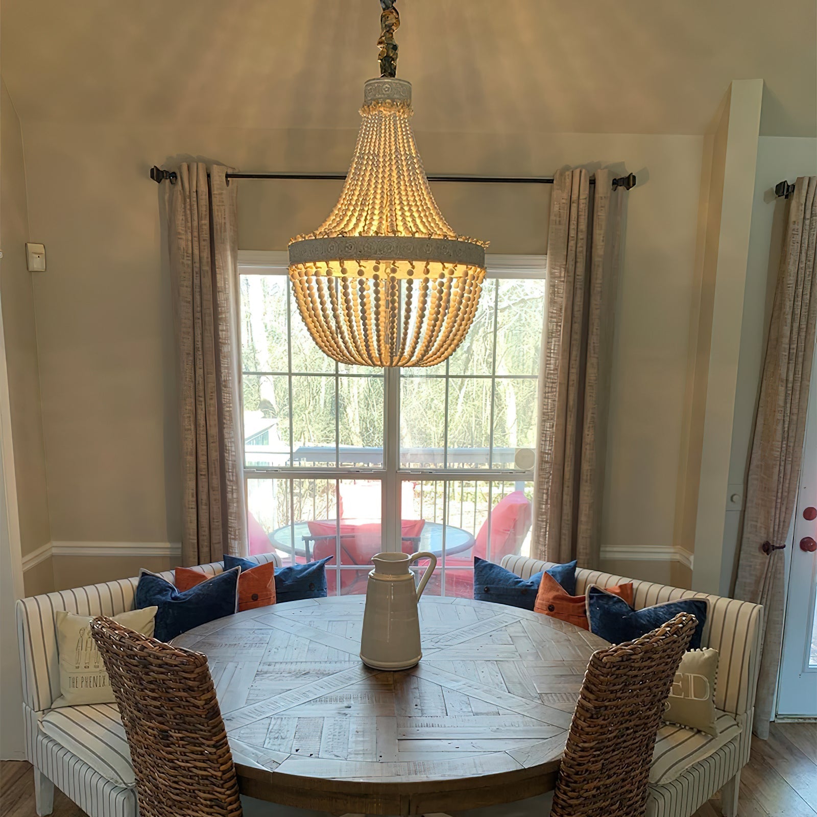 Ulvararis Postmodern Luxury Beaded Wooden Chandelier - Letslighting