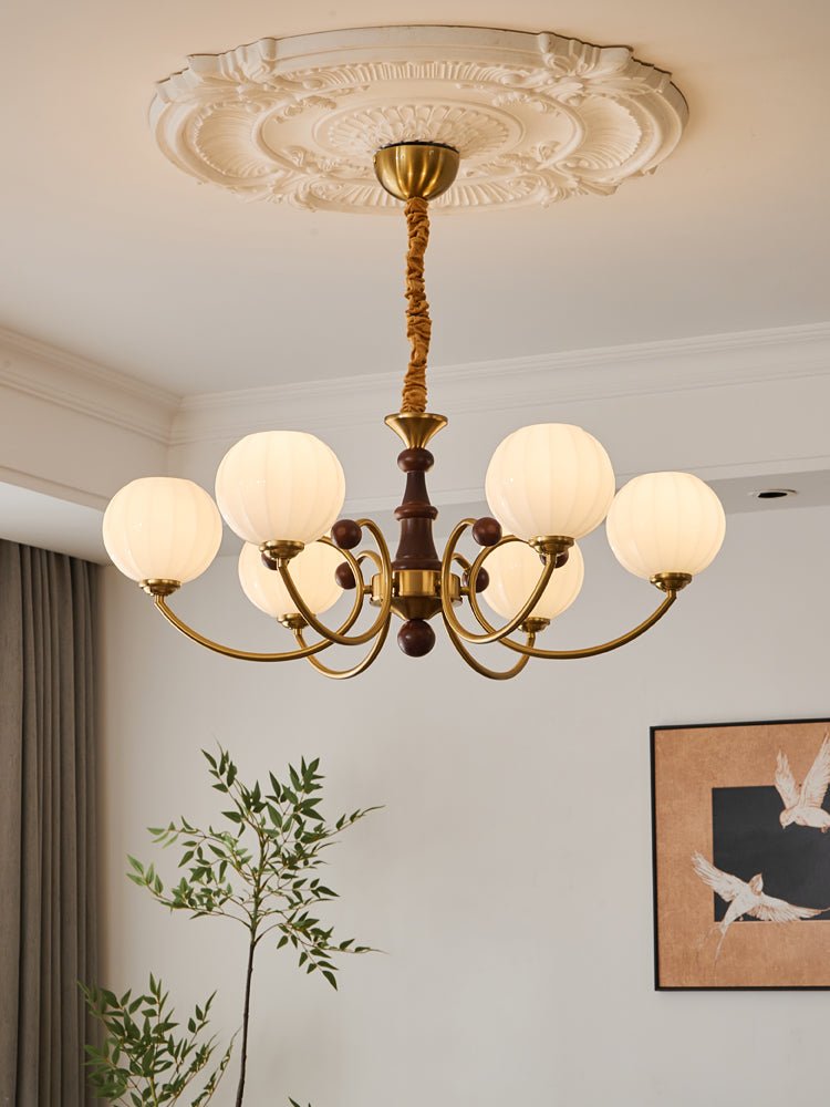 Omirara Traditional Elegance Vintage Wood Chandelier - Letslighting
