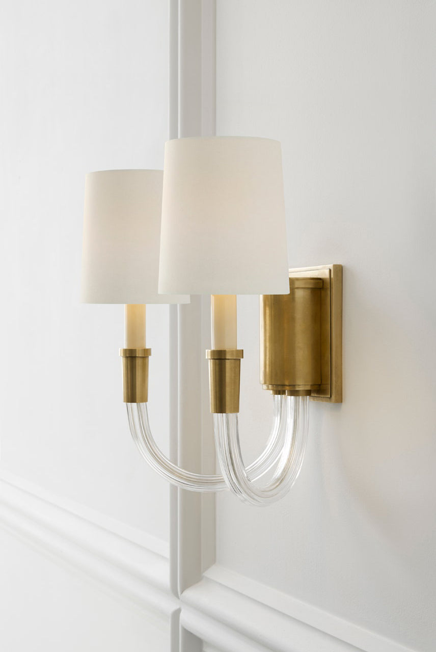 Etalarae Modern Minimalist Crystal Fabric Wall Lamp - Letslighting