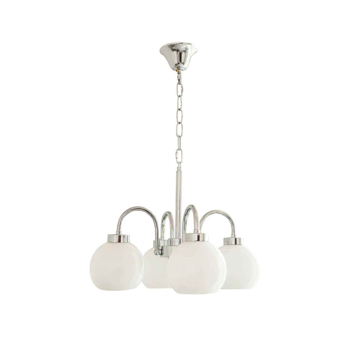 Lustra Chandelier Yellow Glass Globes - Letslighting