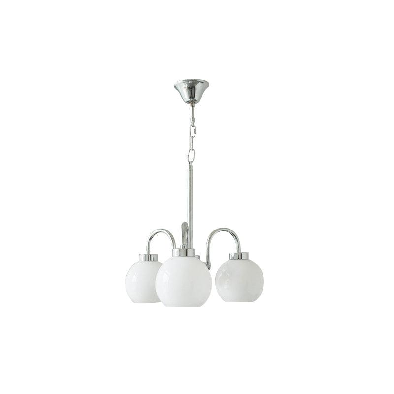Lustra Chandelier Yellow Glass Globes - Letslighting