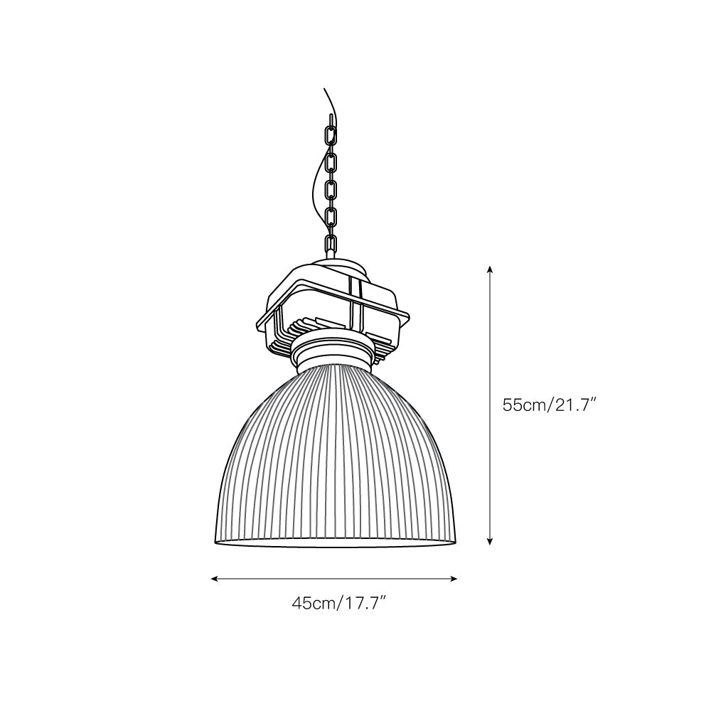Vosilis Vintage Farmhouse Glass Pendant Light - Letslighting