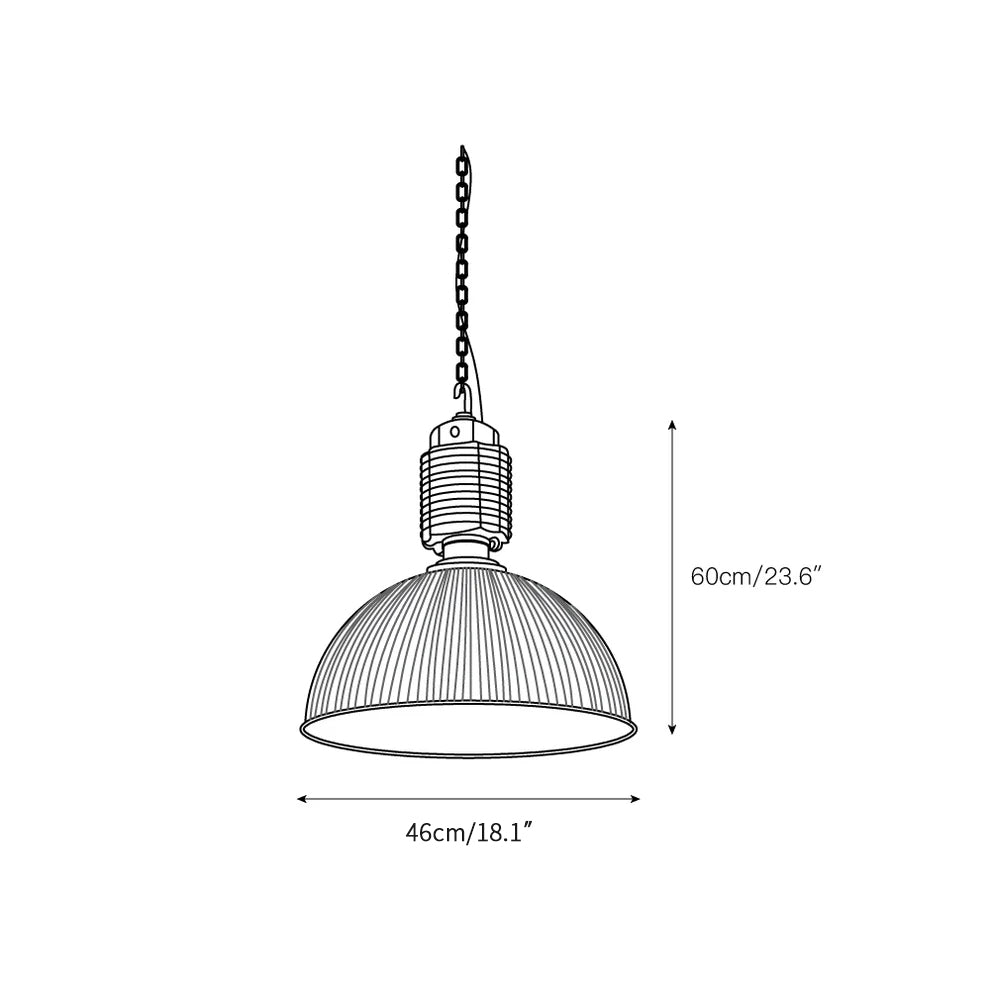 Vosilis Vintage Farmhouse Glass Pendant Light - Letslighting
